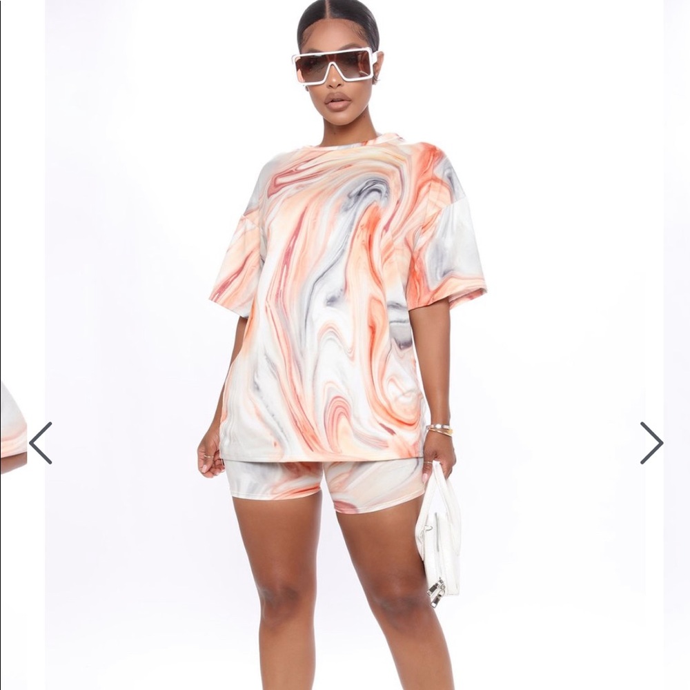 Fashion nova biker short set